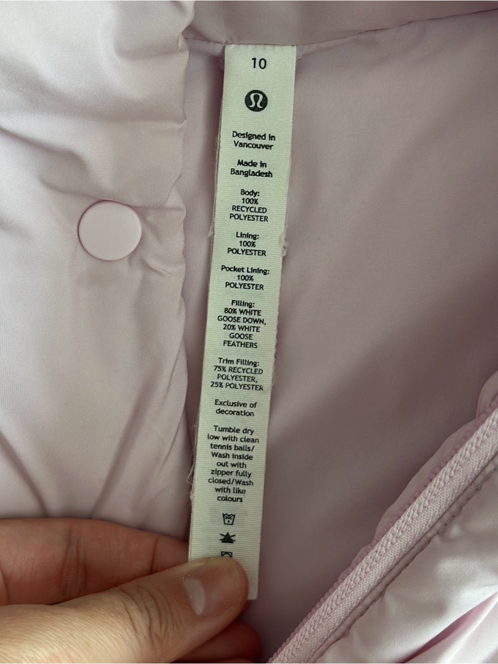 Lululemon Meadowsweet Pink Puffer Vest with Detachable Hood 10 - Picture 3 of 7